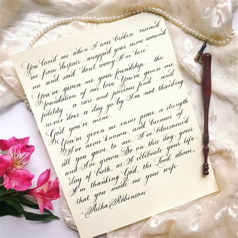 well written love letters.
